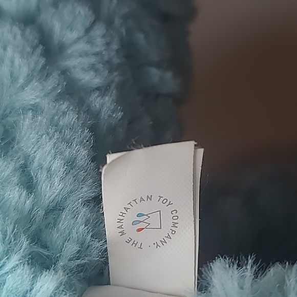 Manhattan Toy Co. 2016 Dinosaur T-Rex Aqua Blue Soft 12" Plush Stuffed Animal - Picture 8 of 10